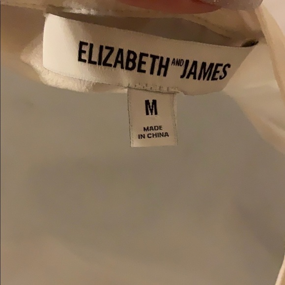 ELIZABETH and JAMES silk blouse size -M - Picture 3 of 4